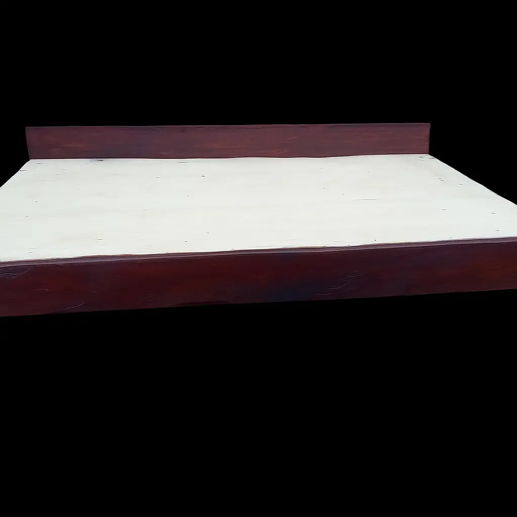 King-size bed (5×6, Natural mahogany colour)