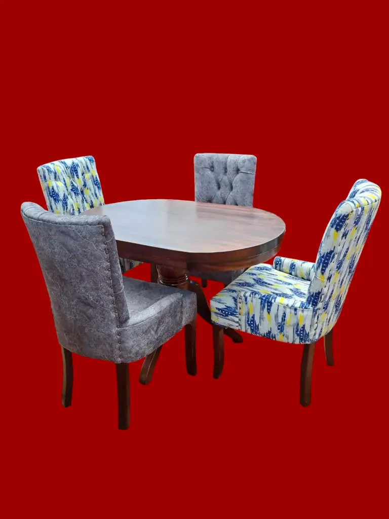 Dinning table  (4 seater, Natural mahogany colour)