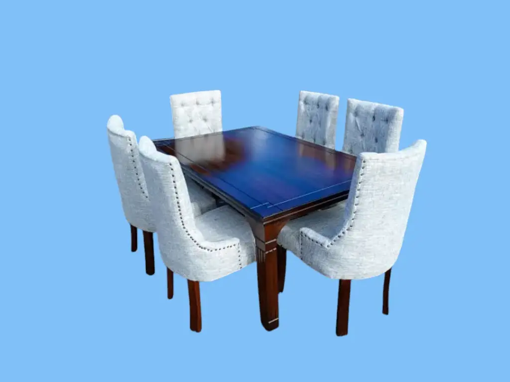 Dinning table  (6 seater, Natural mahogany colour)