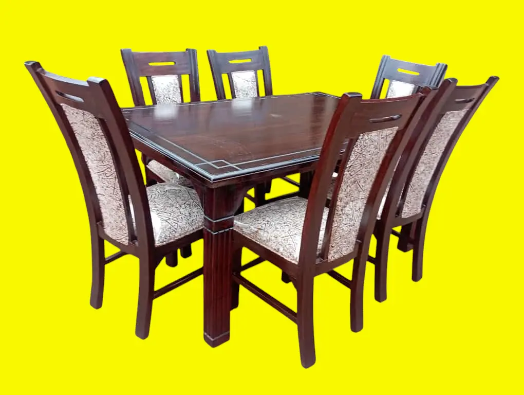 Dinning table  (6 seater, Natural mahogany colour)