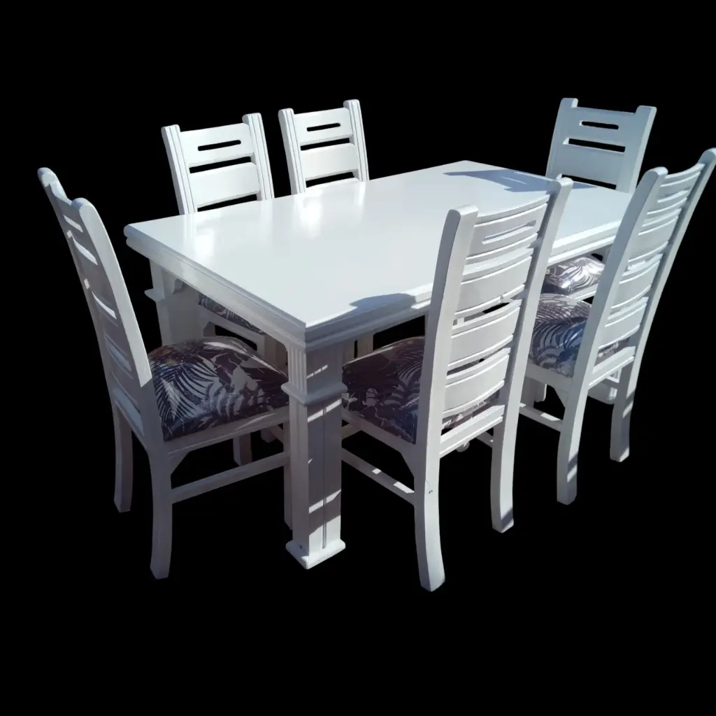Dinning set  (6 seater, Natural mahogany colour)