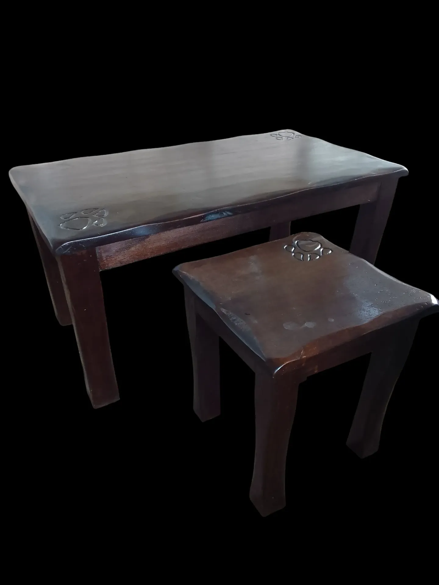 Coffee table  (90*45*40, Natural mahogany colour)