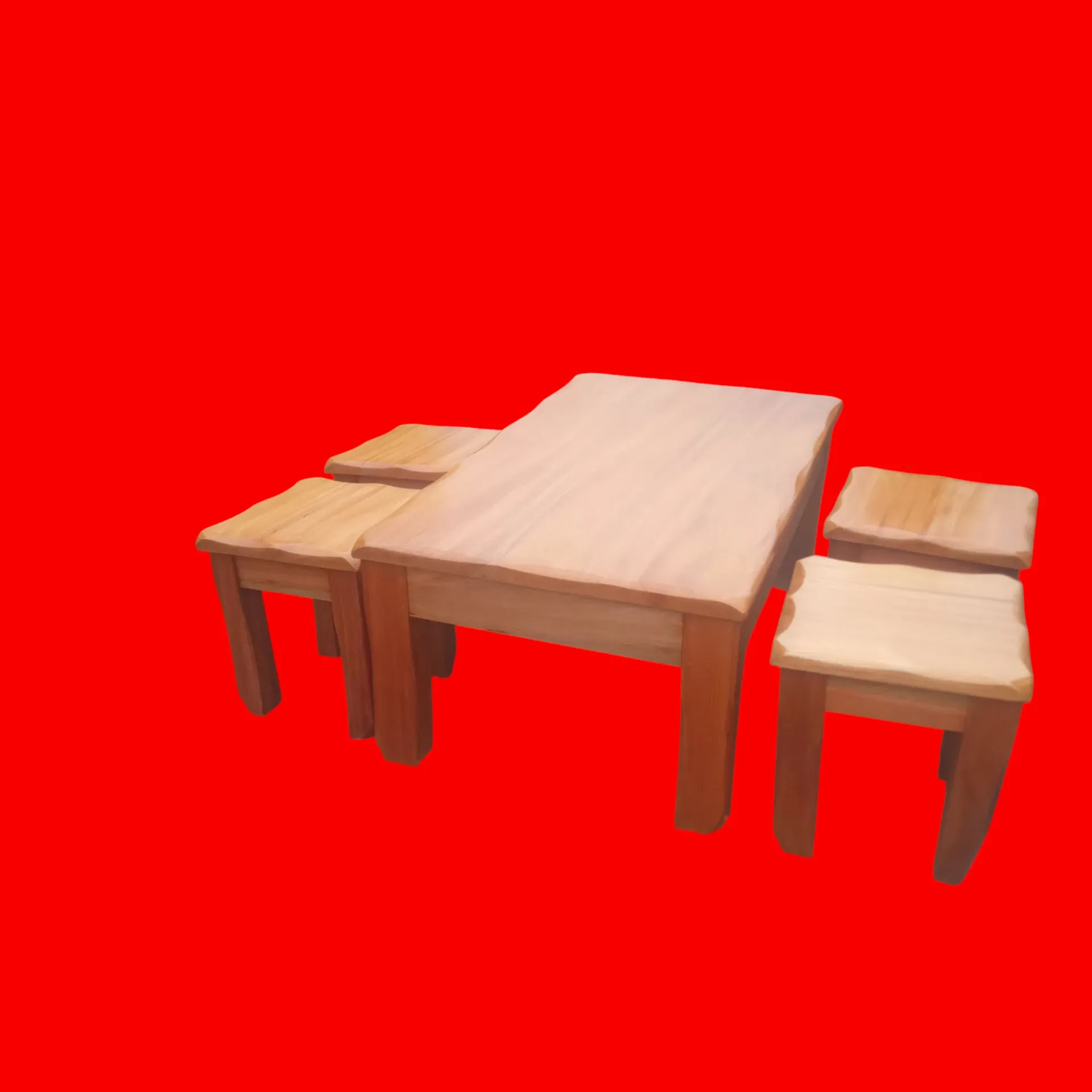 Coffee table  (90*45*40, Natural mahogany colour)