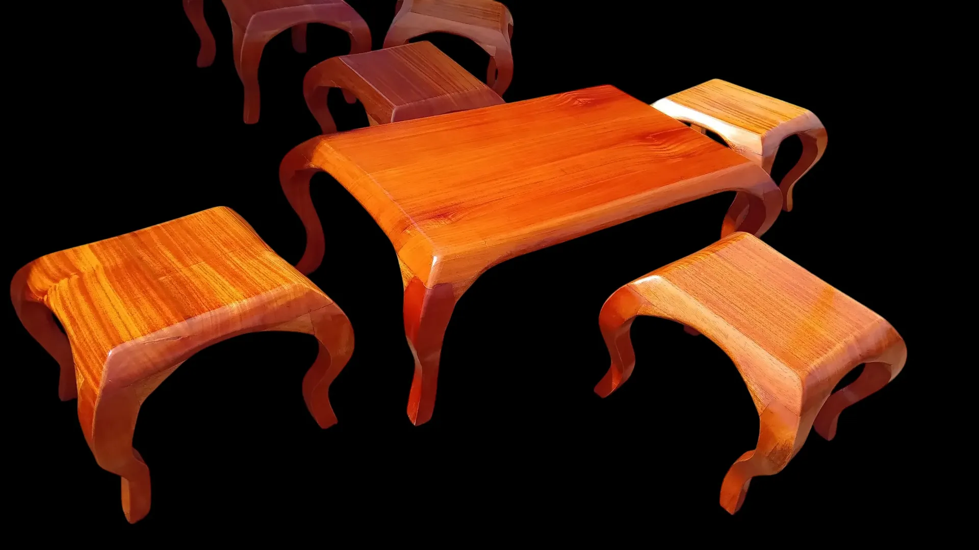 Coffee table  (90*45*40, Natural mahogany colour)