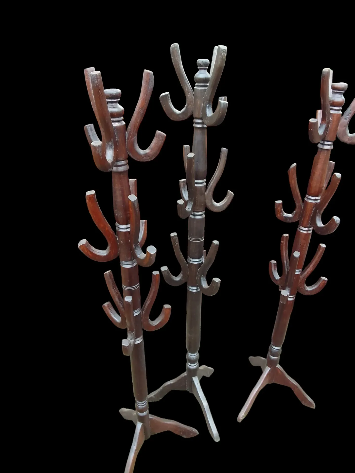 Coat rack  (Natural mahogany colour)