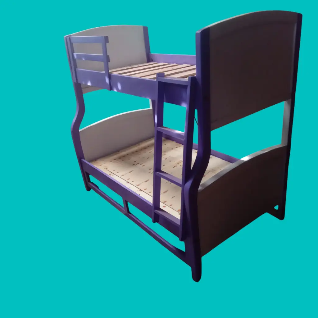 King-size bed  (5×6, Natural mahogany colour)